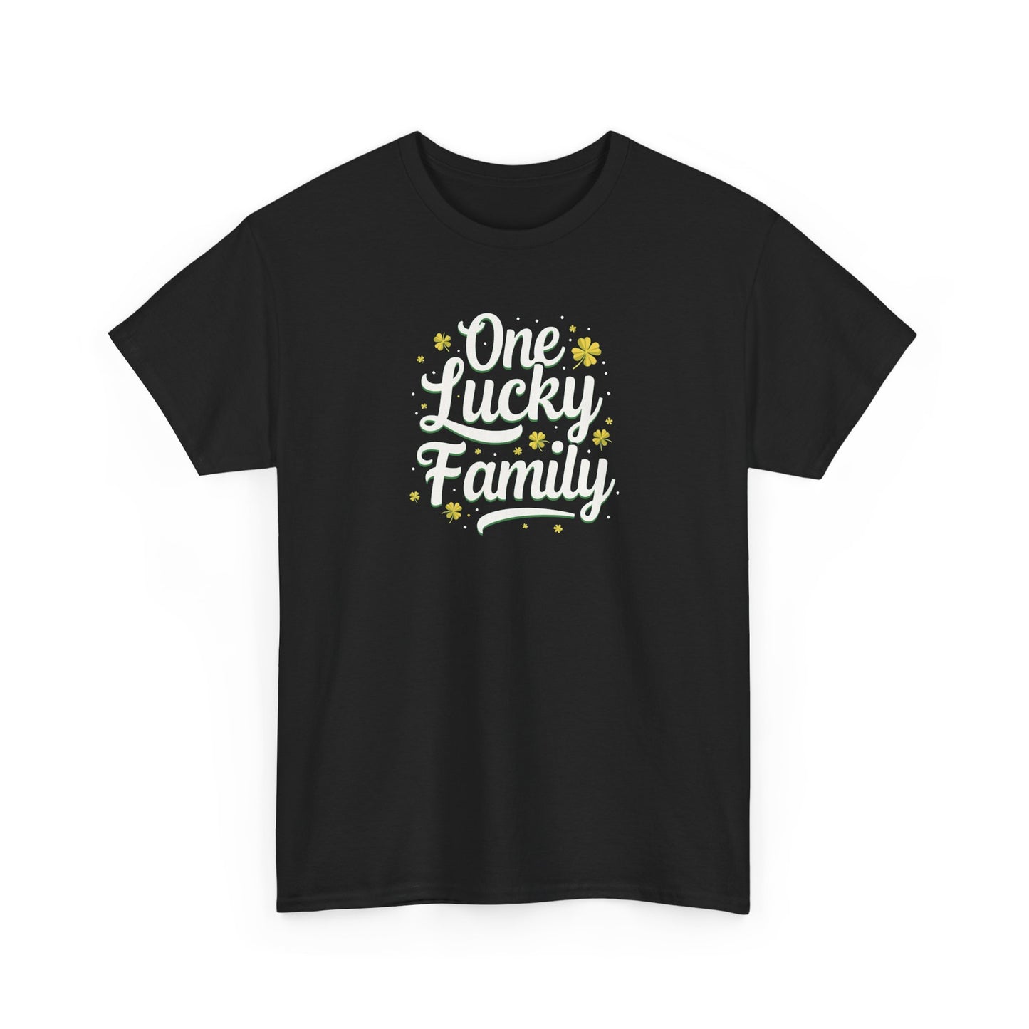 One Lucky Family,  Unisex Heavy Cotton Tee