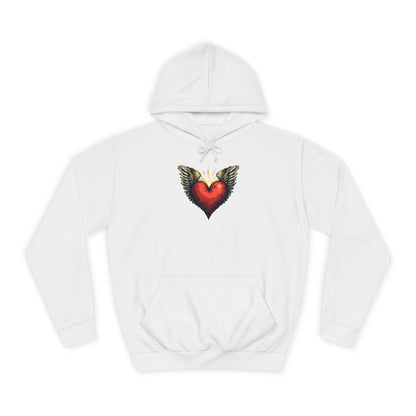 Free Heart, Unisex College Hoodie
