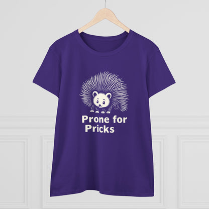 Prone for Pricks, Funny Hedgehog Tee, Quirky Animal Shirt, Cute Graphic Tee, Gift for Animal Lovers, Casual Wear, Summer Top