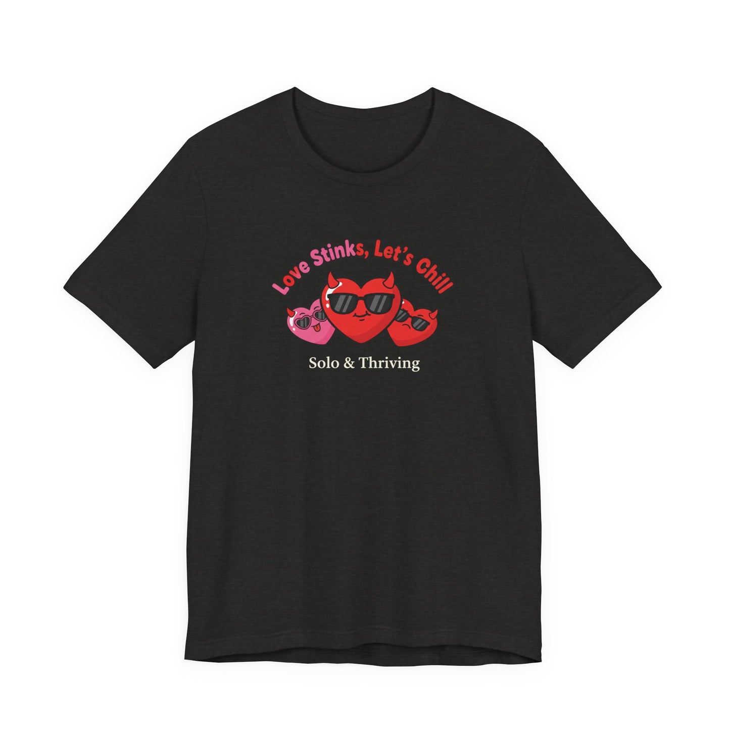 Love Smiles Tee — Retro Heart Sunglasses Graphic T-Shirt