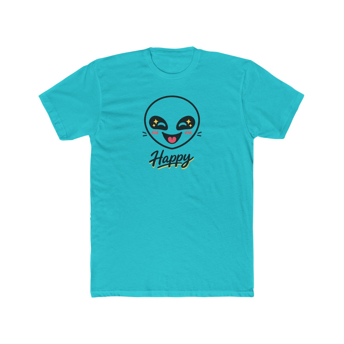 Happy Alien Crew Tee — Cute Smiley Graphic T-Shirt