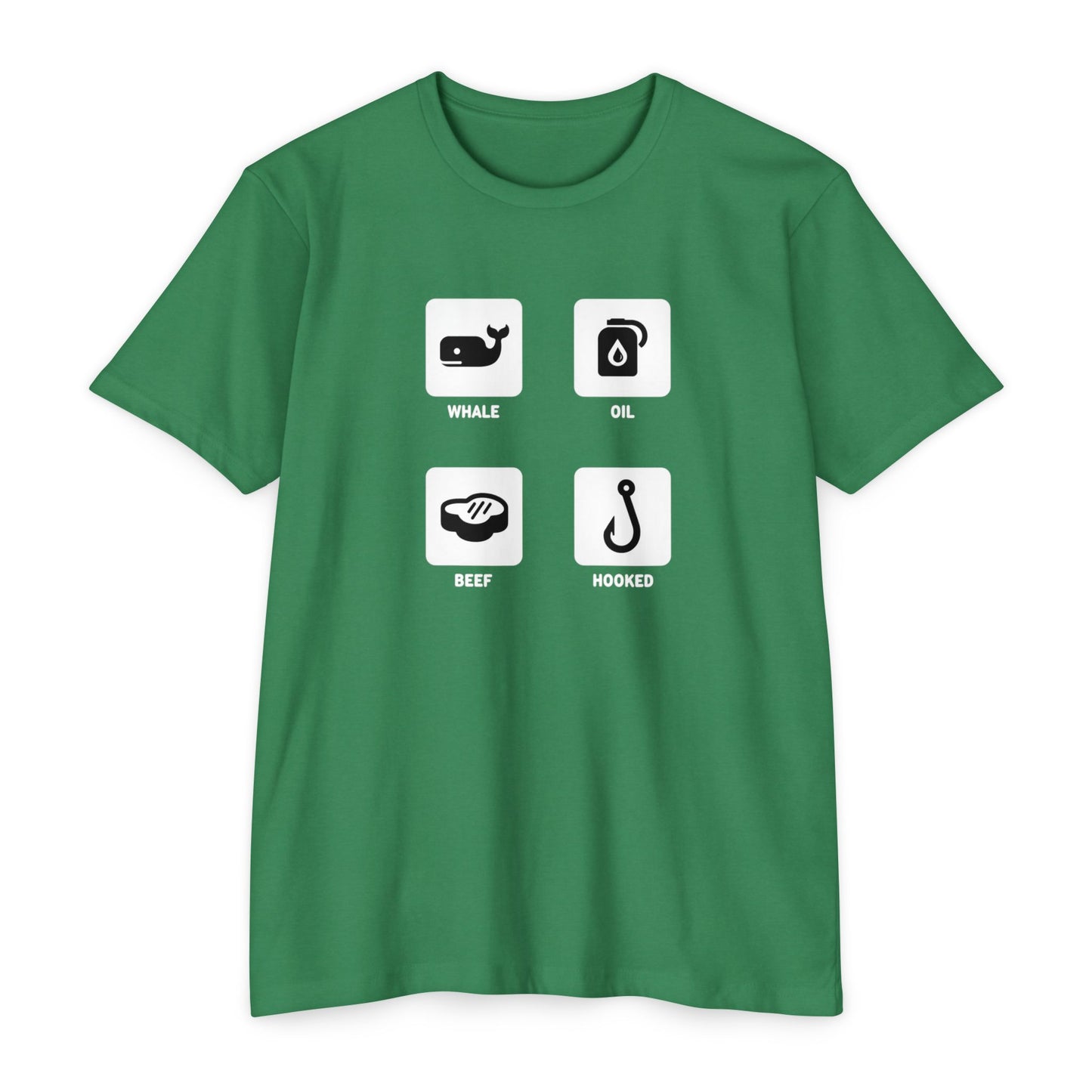 Whale, Oil, Beef, Hooked Icon Graphic Tee
