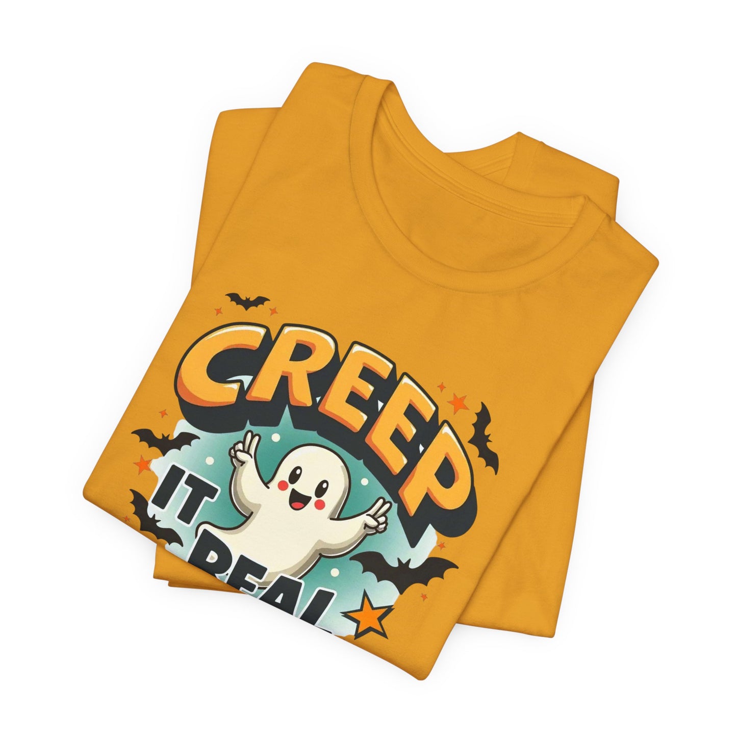 Creep It Real Ghost Tee — Cute Halloween T-Shirt