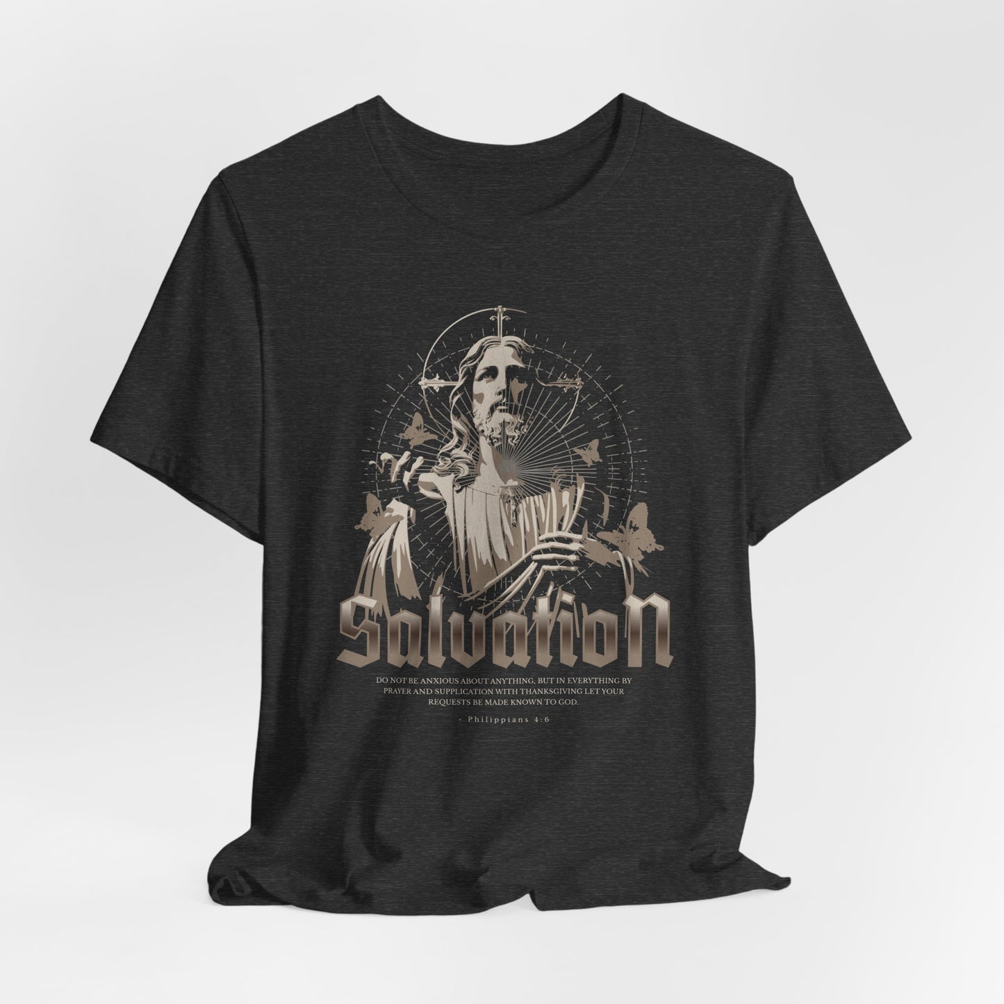 Salvation Graphic Tee — Vintage Jesus Religious T-Shirt