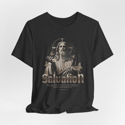 Salvation Graphic Tee — Vintage Jesus Religious T-Shirt