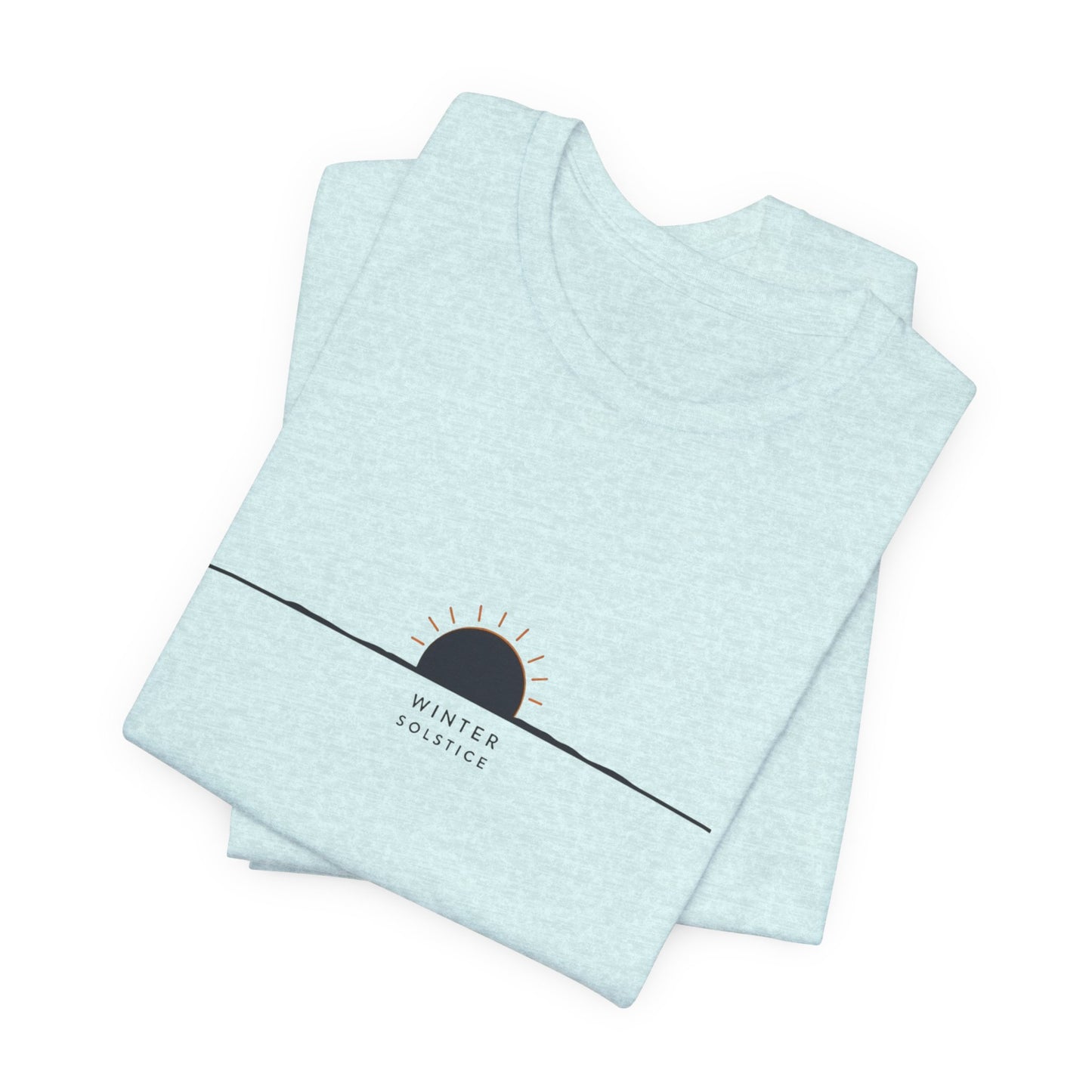 Sunrise Minimalist Tee — "Winter Solstice" Graphic T-Shirt