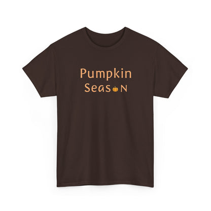 Pumpkin Season Unisex Heavy Cotton Tee, Fall Apparel, Halloween Shirt, Thanksgiving Tee, Cozy Autumn Fashion, Seasonal Wear