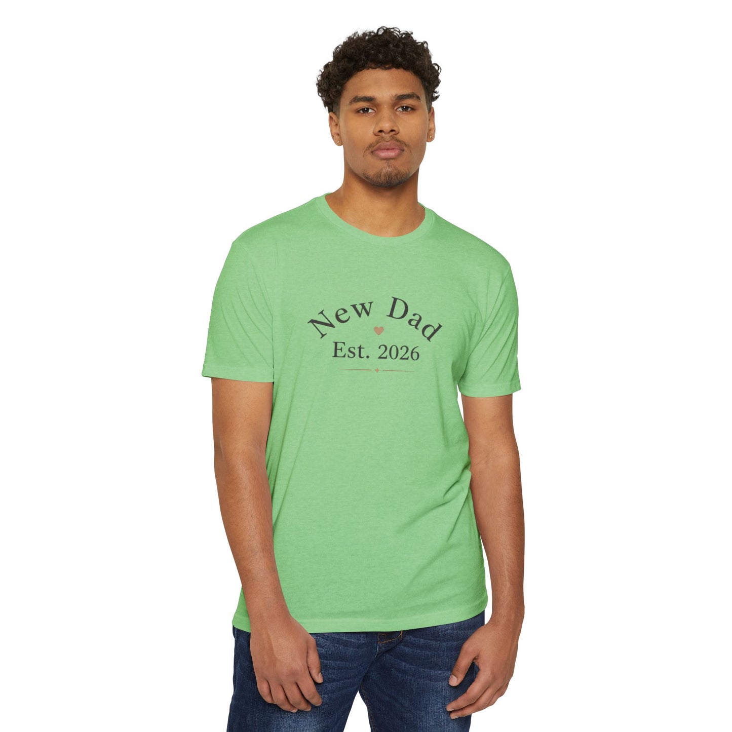 New Dad 2026, Unisex CVC Jersey T-shirt