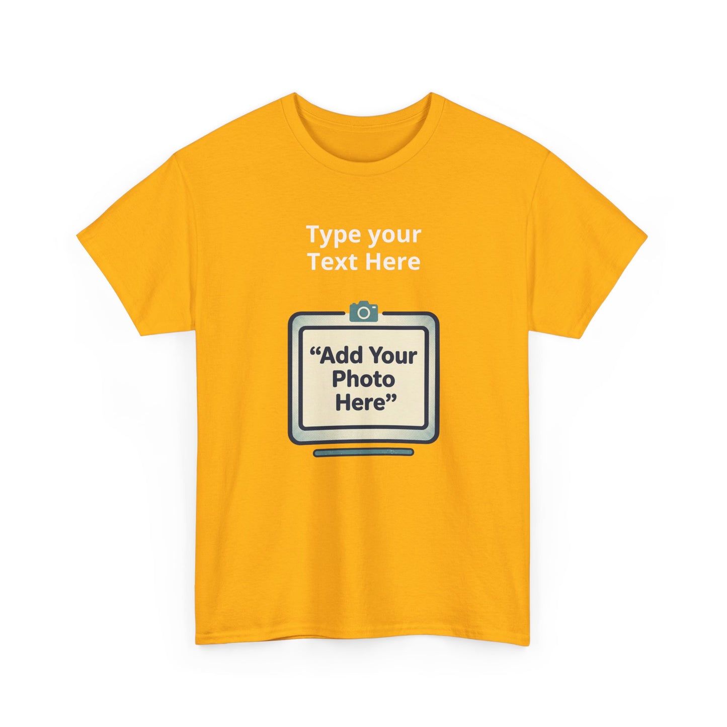 Customize Your Own (Adult) Heavy Cotton Tee — Personalized Image or Text T-Shirt