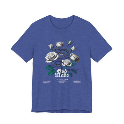 Rose and Snake Graphic Tee – Gothic Floral Vintage Shirt