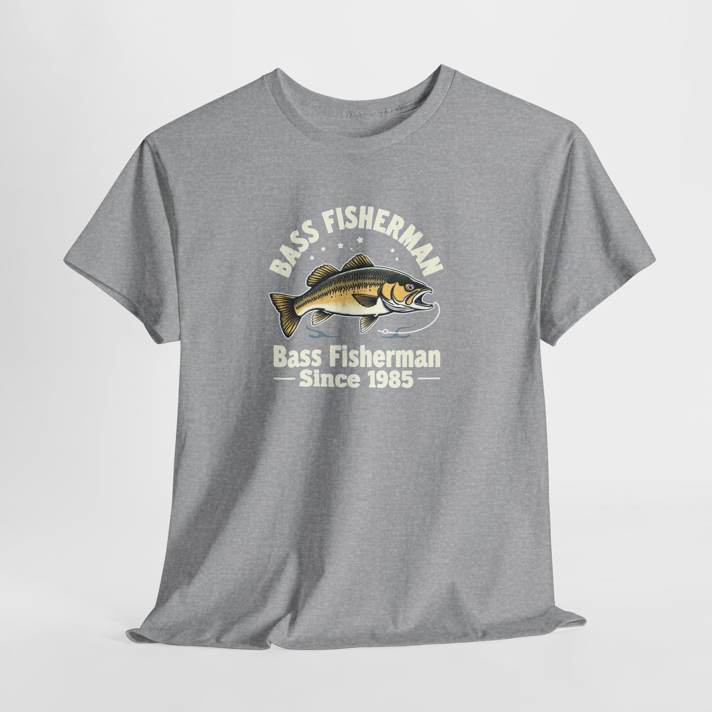 Bass Fisherman T-Shirt – "Bass Fisherman Since 1985" Vintage Fishing Tee