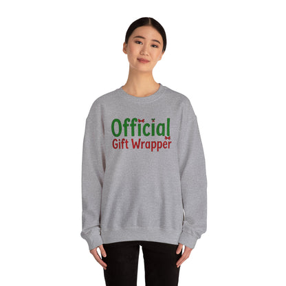 Christmas 'Official Gift Wrapper' Sweatshirt - Funny Holiday Gift Wrapping Tee