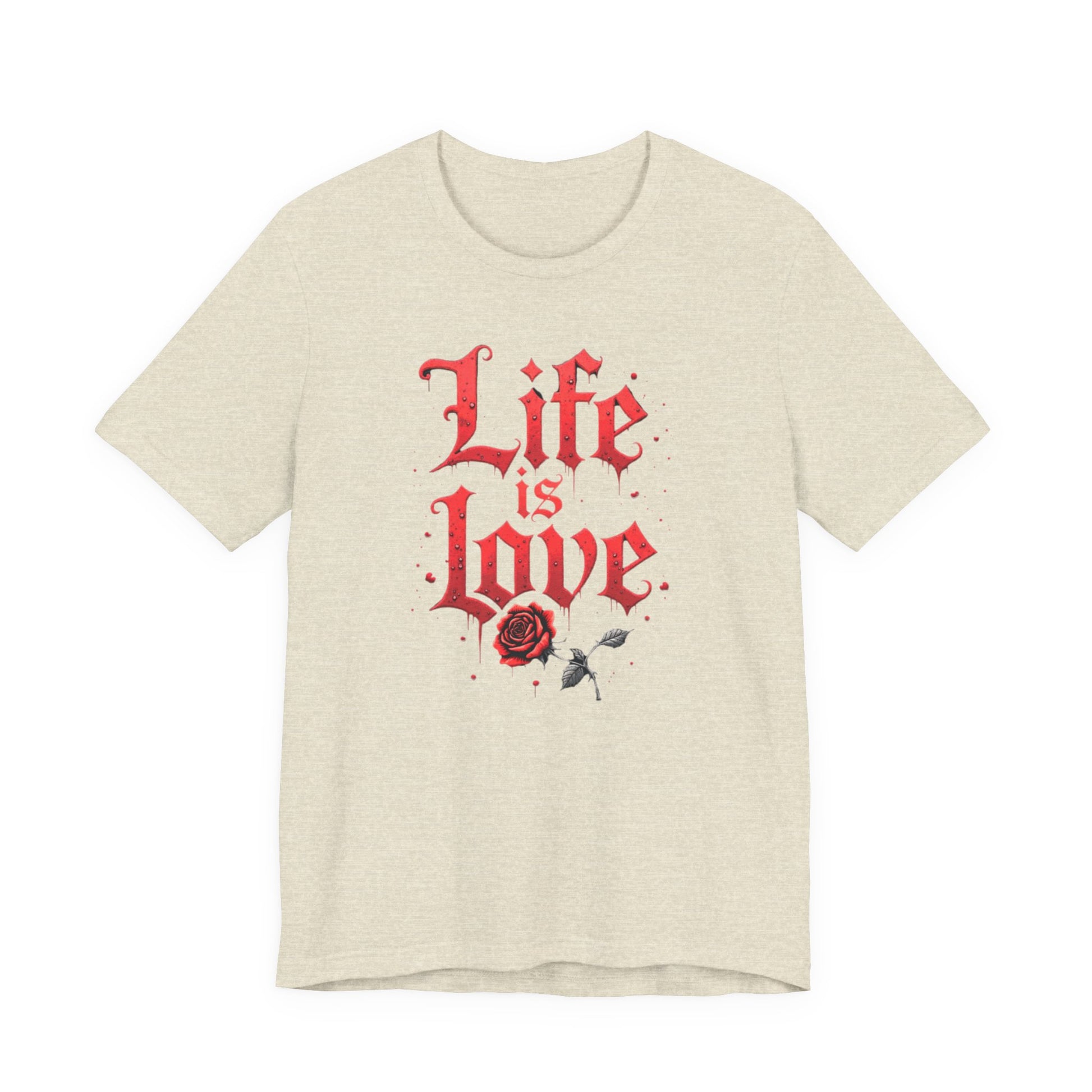 Life is Love Shirt, Love Themed Apparel, Gift for Couples, Valentine's Day Top - Psychonaut Swag