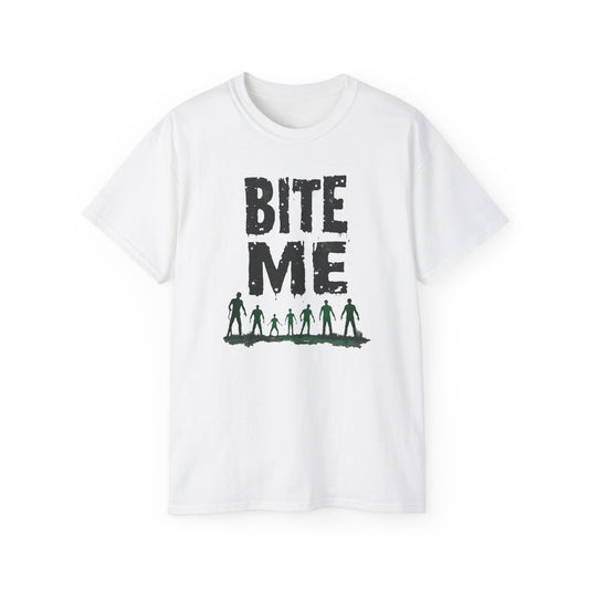 Bite Me, Unisex Ultra Cotton T-Shirt, Casual Wear, Gift for Halloween, Party Shirt, Humor Merch