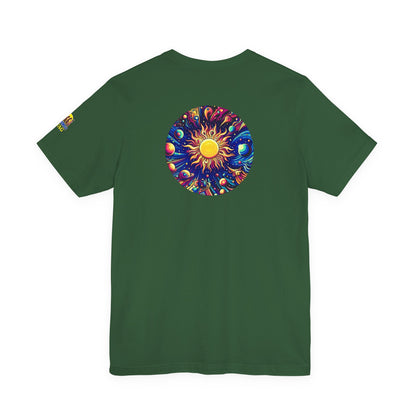 Psychonaut Staple solar system, Unisex Jersey Short Sleeve Tee