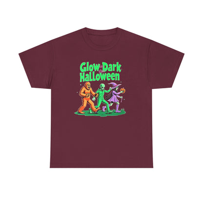 Retro Halloween Tee — Bigfoot, Alien, Witch, Trick-or-Treating Graphic T-Shirt