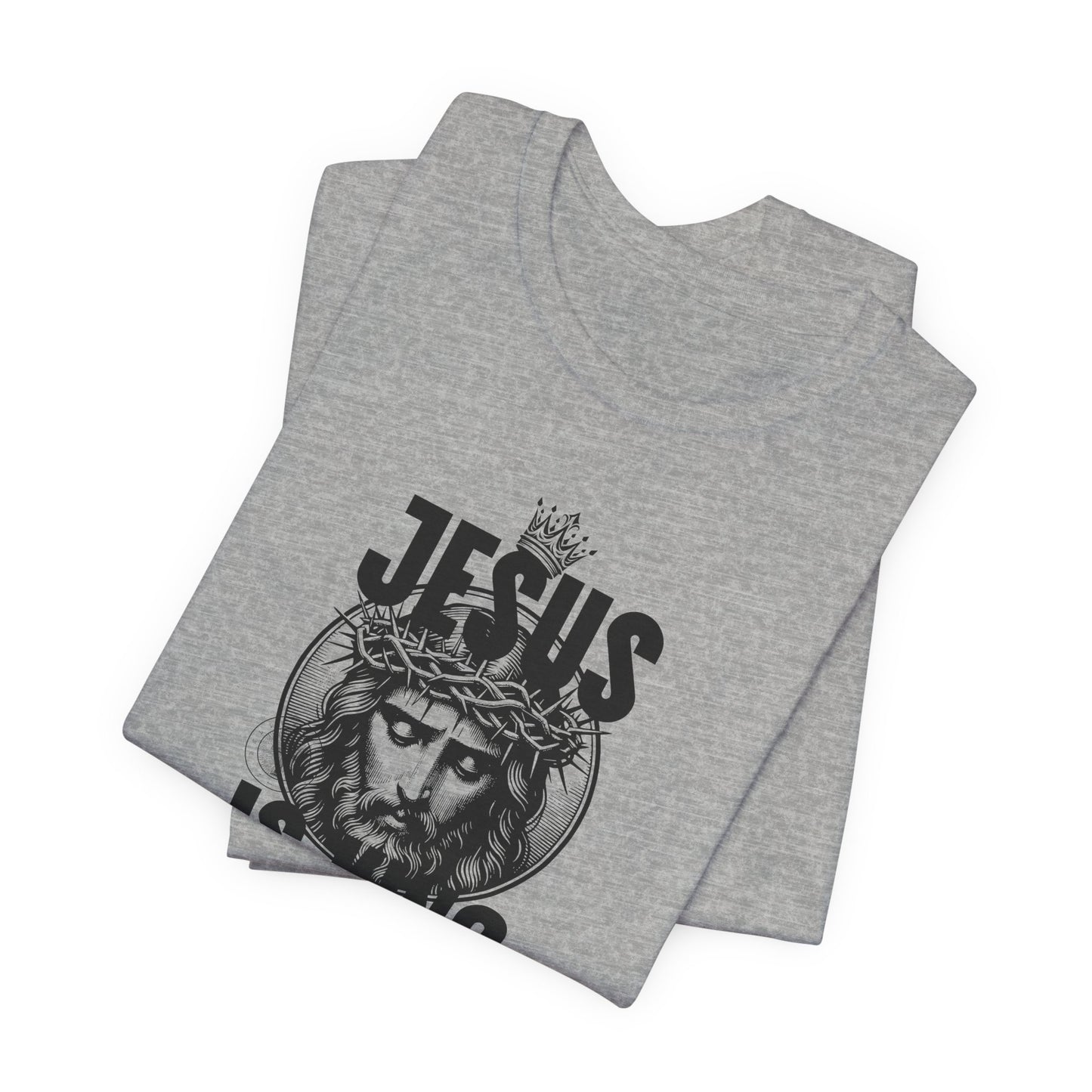 Jesus Is King T-Shirt — Crown of Thorns Christian Tee