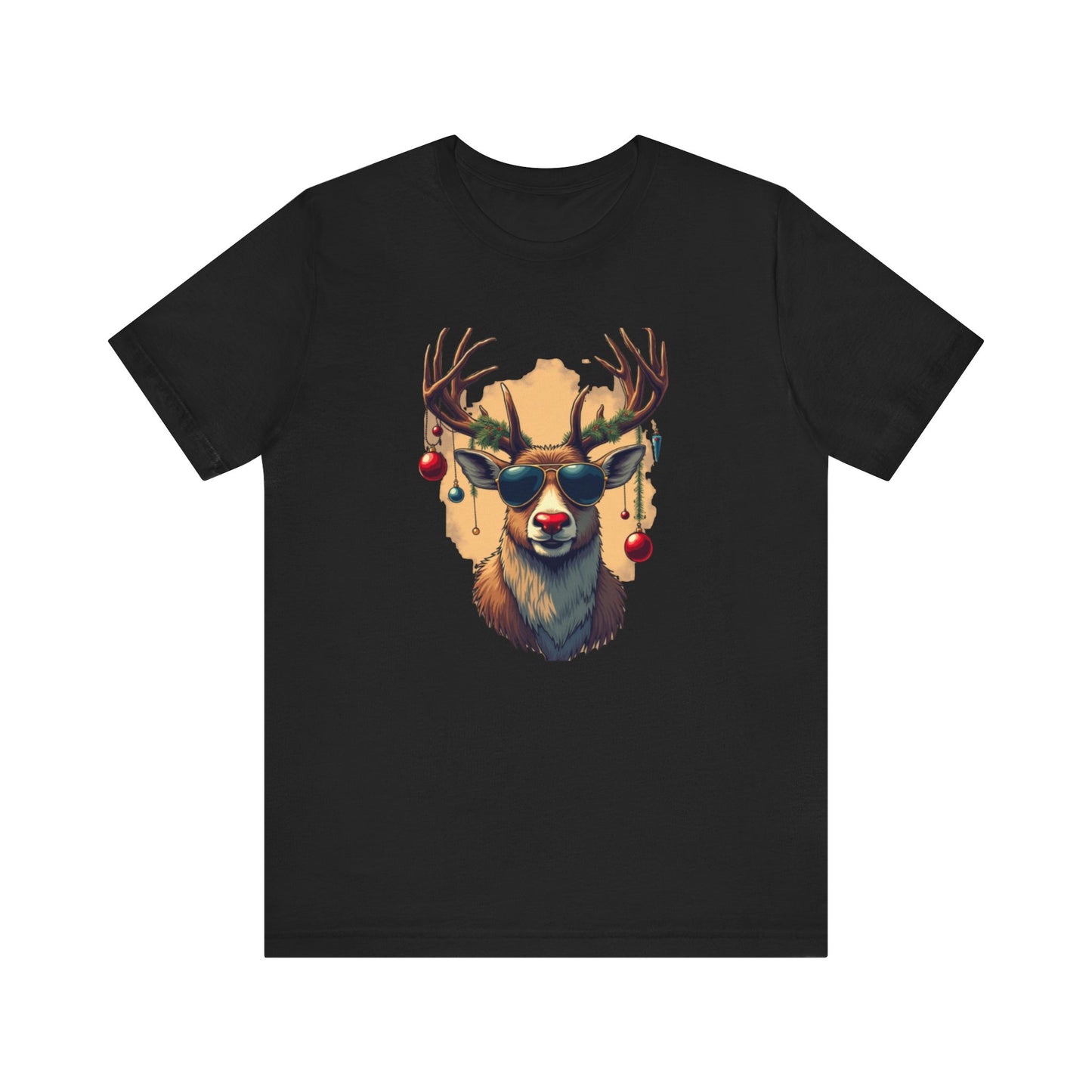 Rudolph the Party Animal, Unisex Jersey Short Sleeve Tee