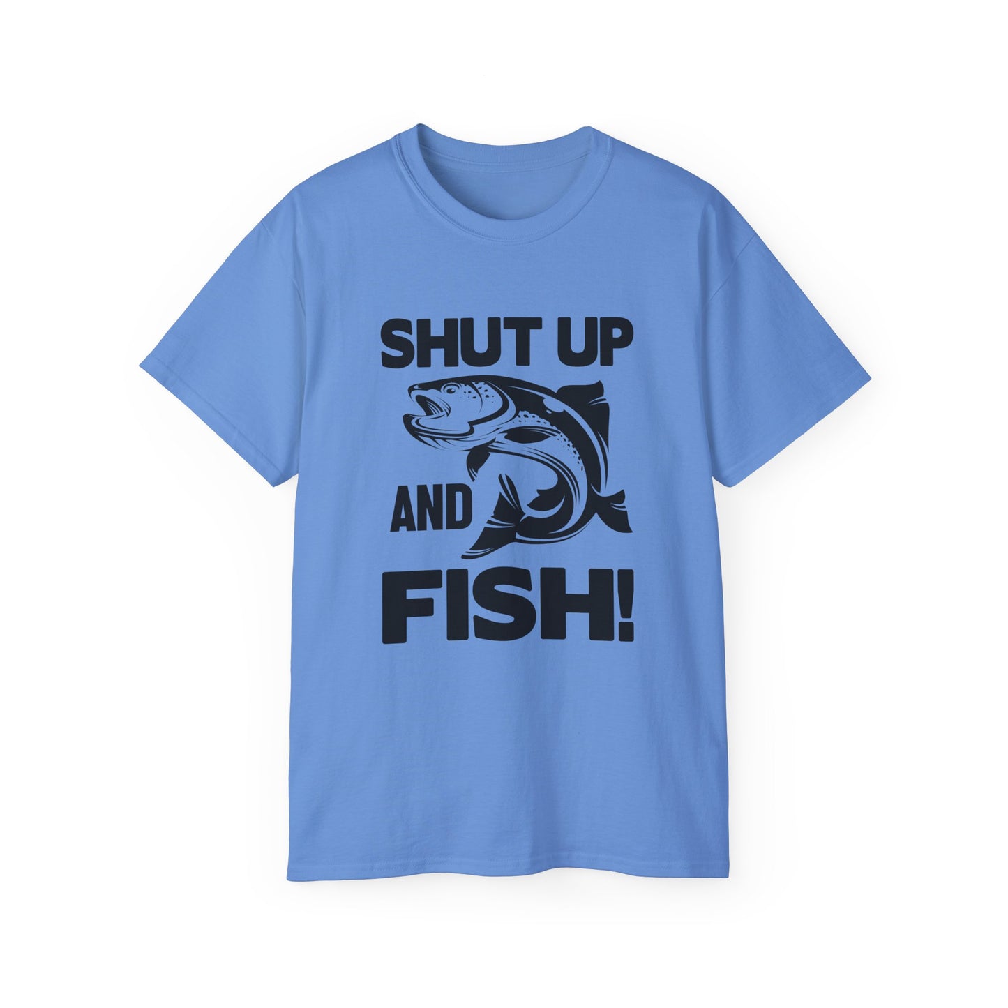 Quiet While Fishing, Unisex Ultra Cotton Tee