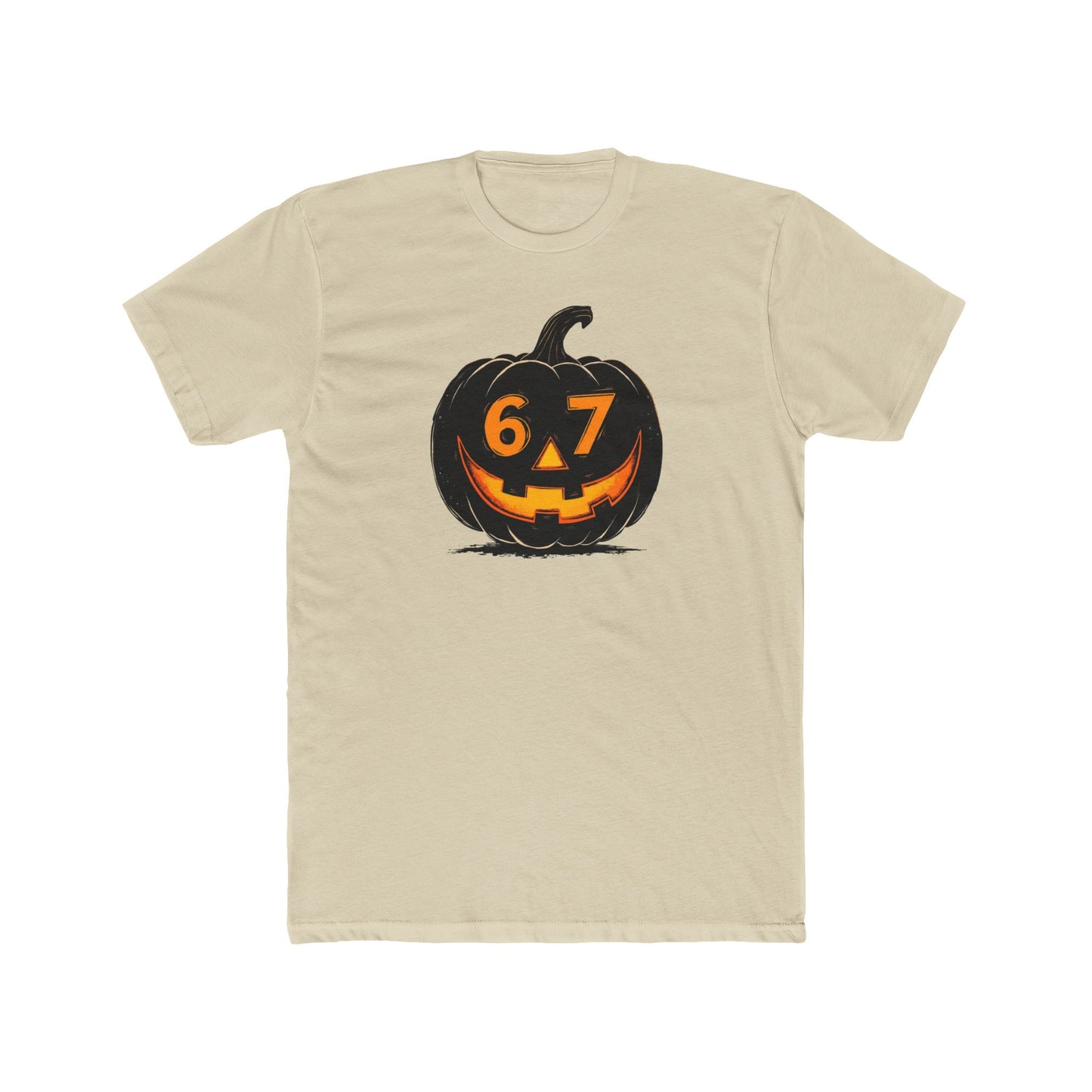 Halloween Jack-O'-Lantern Tee — 6/7 Pumpkin Graphic Shirt