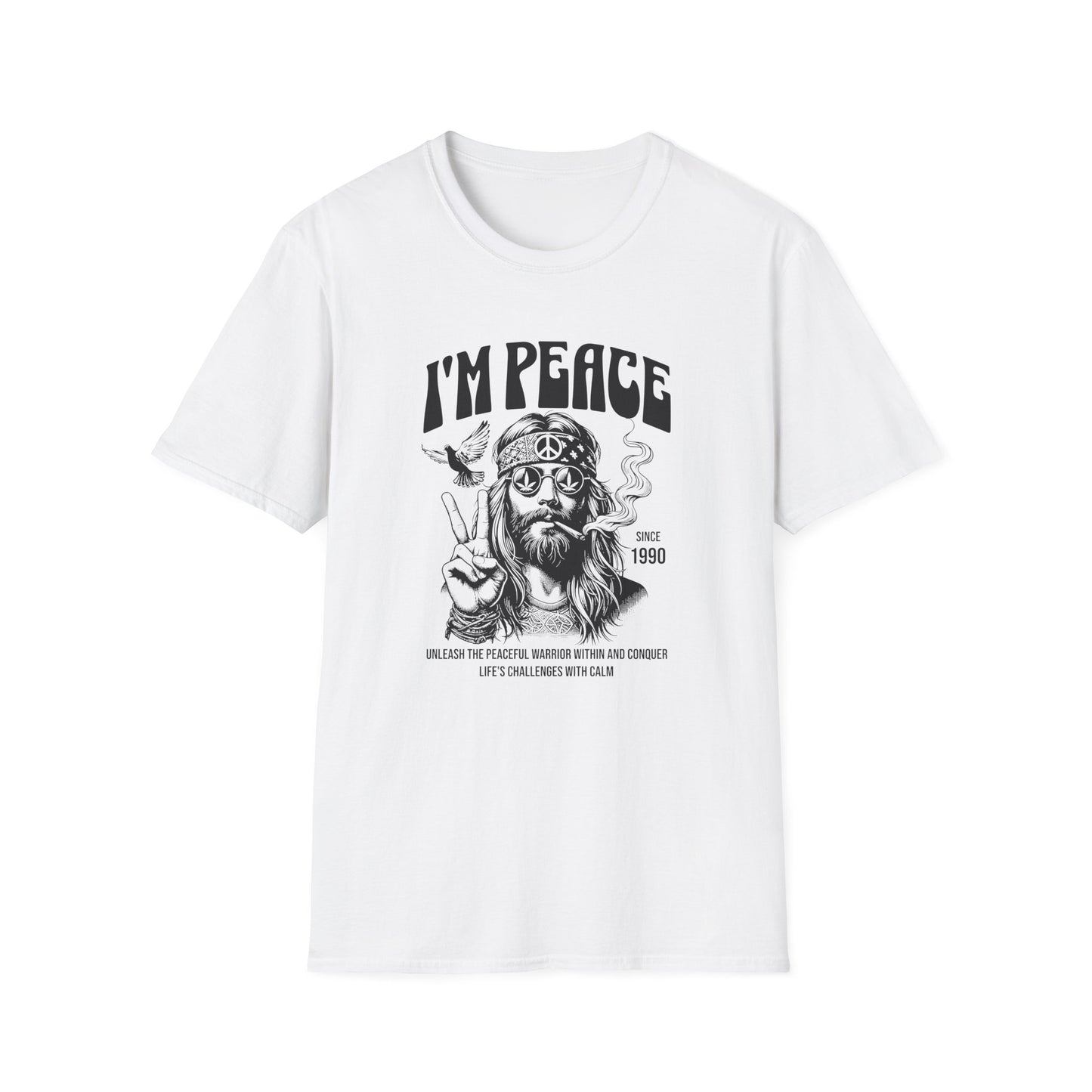 Peaceful Stoner, Unisex Softstyle T-Shirt