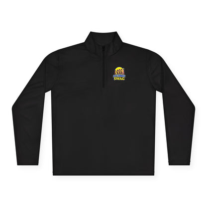 Small Biz Swag, Stylish Unisex Quarter-Zip Pullover - Trendy, Comfortable, Ideal for Outdoor Activities, Gifts, Travel, Everyday Wear