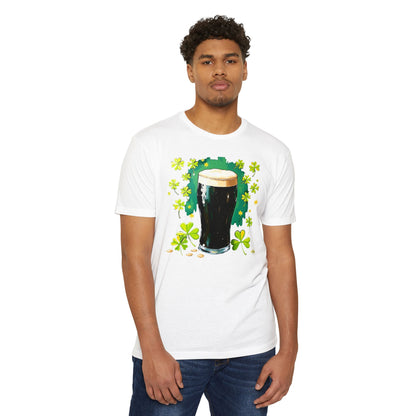 St. Patrick's Day Pint T-Shirt — Irish Beer Shamrock Design