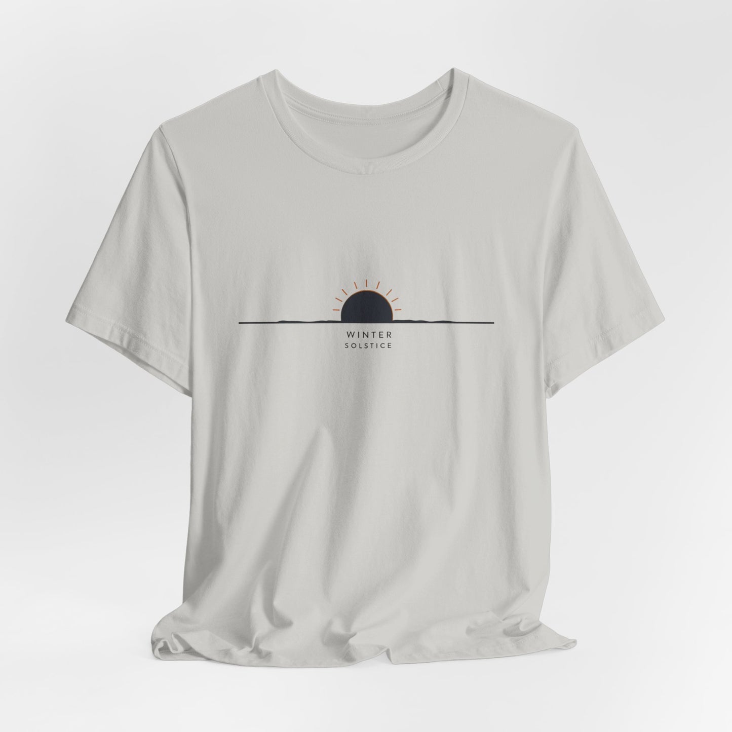 Sunrise Minimalist Tee — "Winter Solstice" Graphic T-Shirt