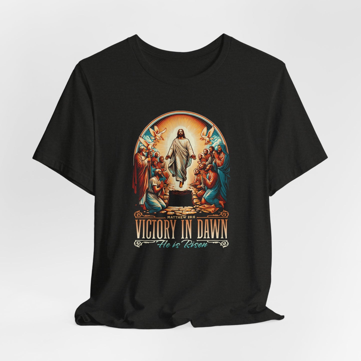 Victory in Dawn Christian T-Shirt — Resurrection Easter Tee