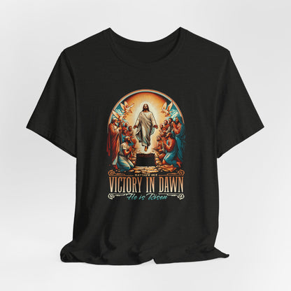 Victory in Dawn Christian T-Shirt — Resurrection Easter Tee