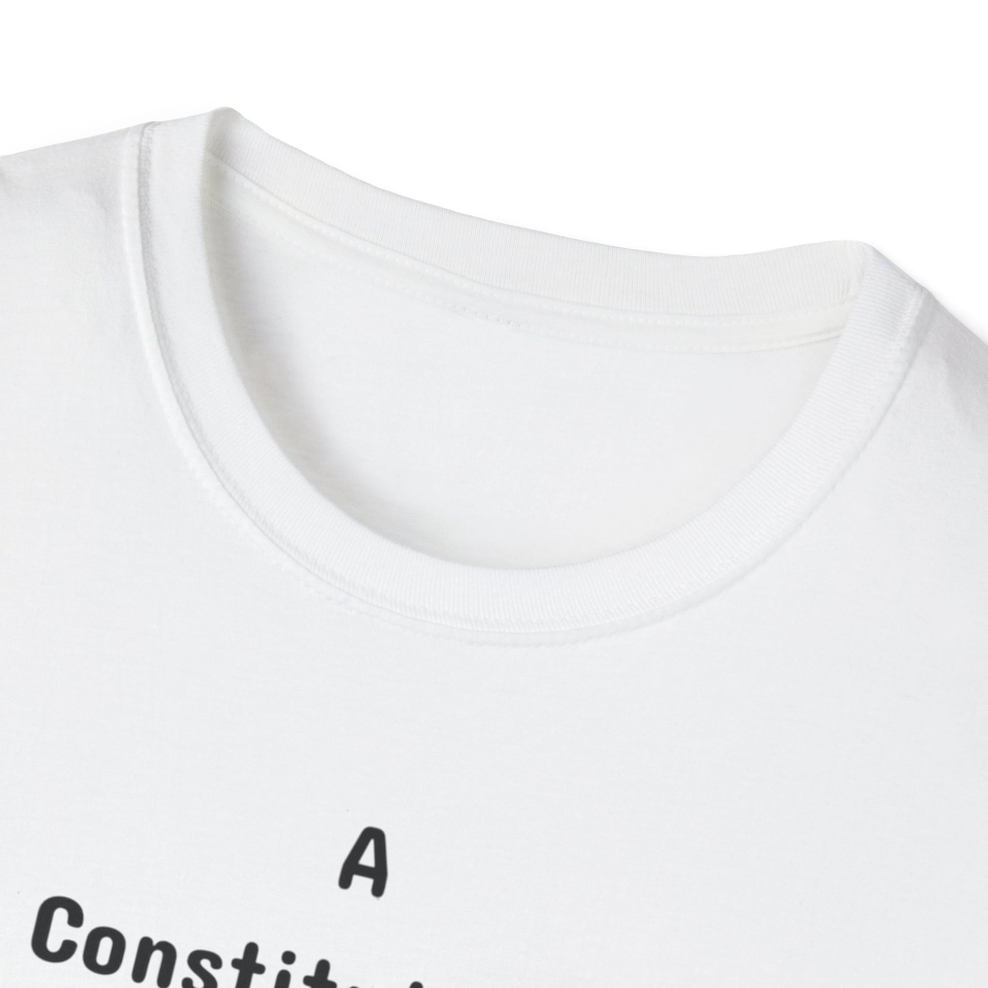 Constitutional Crisis of Fraud, Unisex Softstyle T-Shirt - Psychonaut Swag