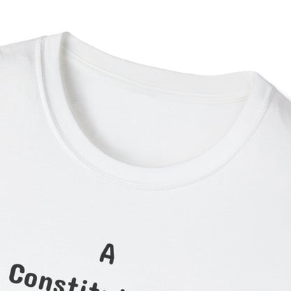 Constitutional Crisis of Fraud, Unisex Softstyle T-Shirt - Psychonaut Swag