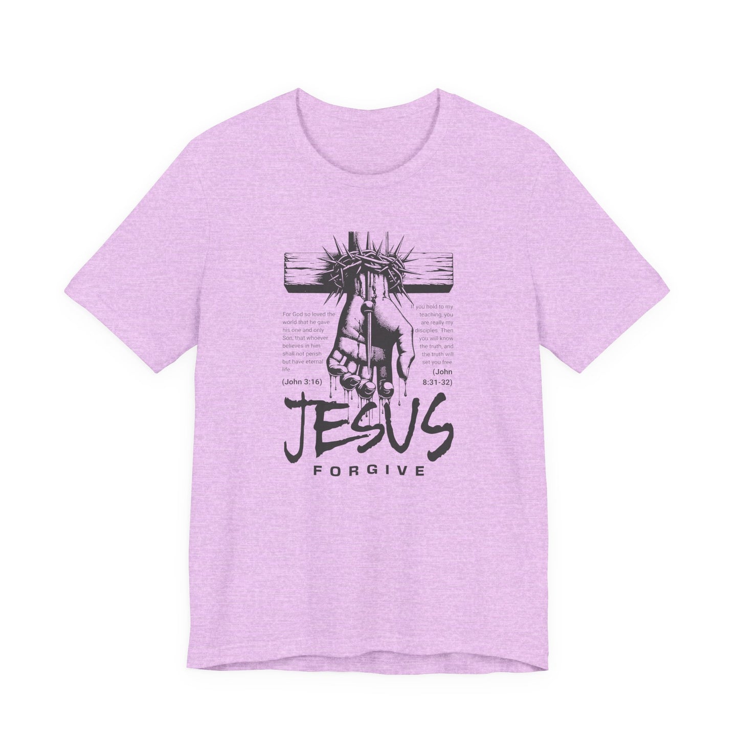 Jesus Forgive Cross T-Shirt — Christian Faith Tee
