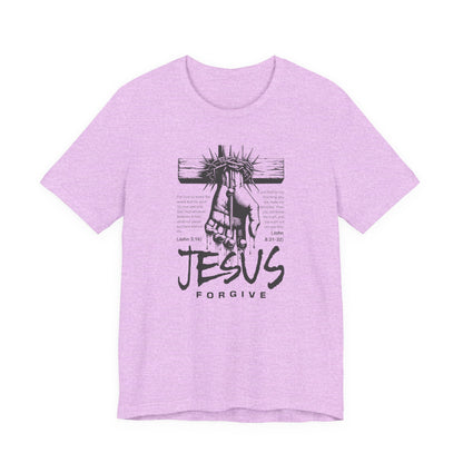 Jesus Forgive Cross T-Shirt — Christian Faith Tee
