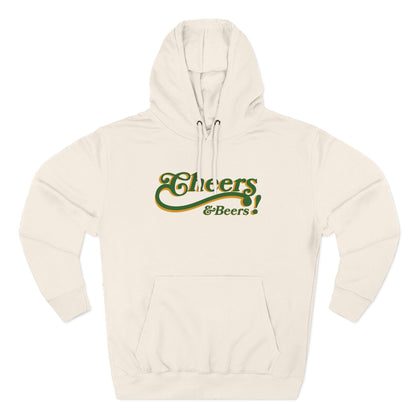 Cheers & Beers Hoodie — Retro Script St. Patrick’s Day Sweatshirt