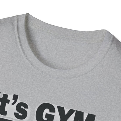 It's Gym Time T-Shirt, Motivational Workout Shirt, Fitness Apparel, Gift for Gym Lovers, Casual Sport Tee - Psychonaut Swag