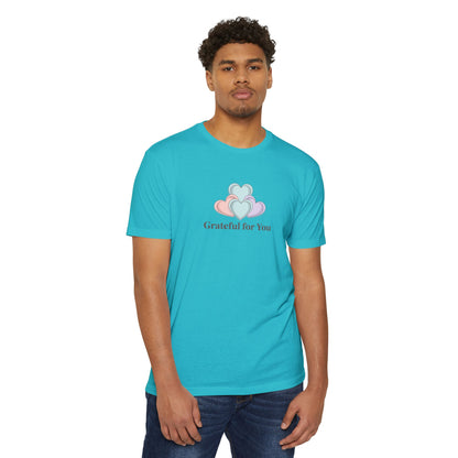 Grateful For You Heart Graphic T-Shirt