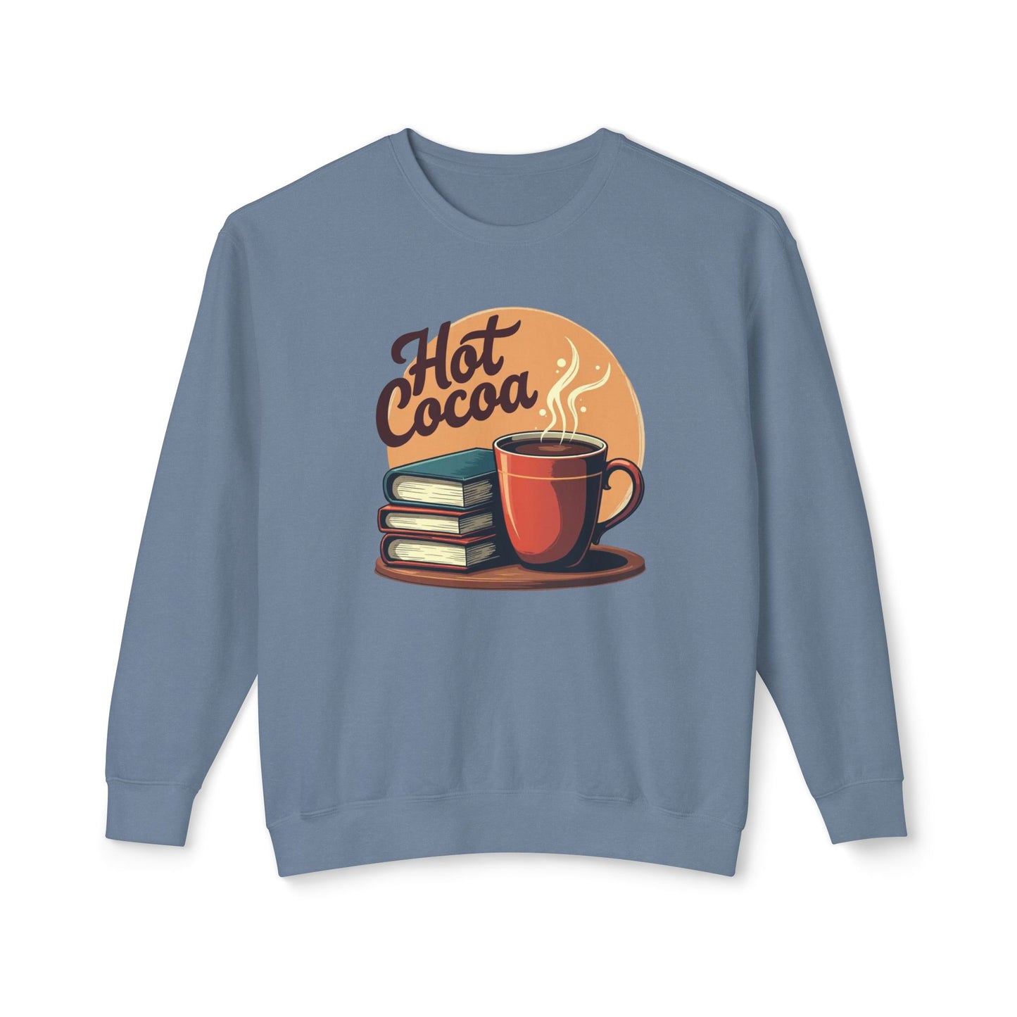 Hot Cocoa & Books Sweatshirt — Cozy Reading Crewneck