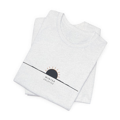 Sunrise Minimalist Tee — "Winter Solstice" Graphic T-Shirt