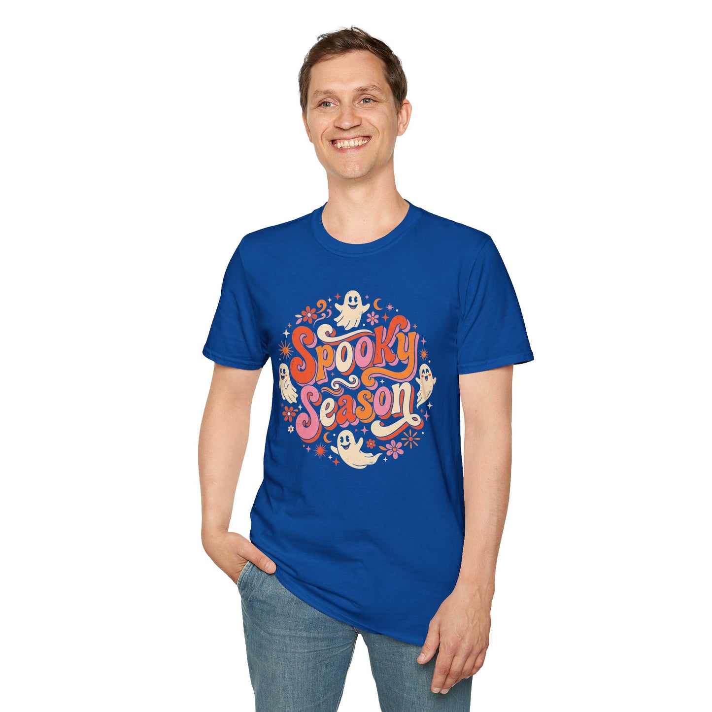 Spooky Season T-Shirt — Retro Ghost Halloween Tee