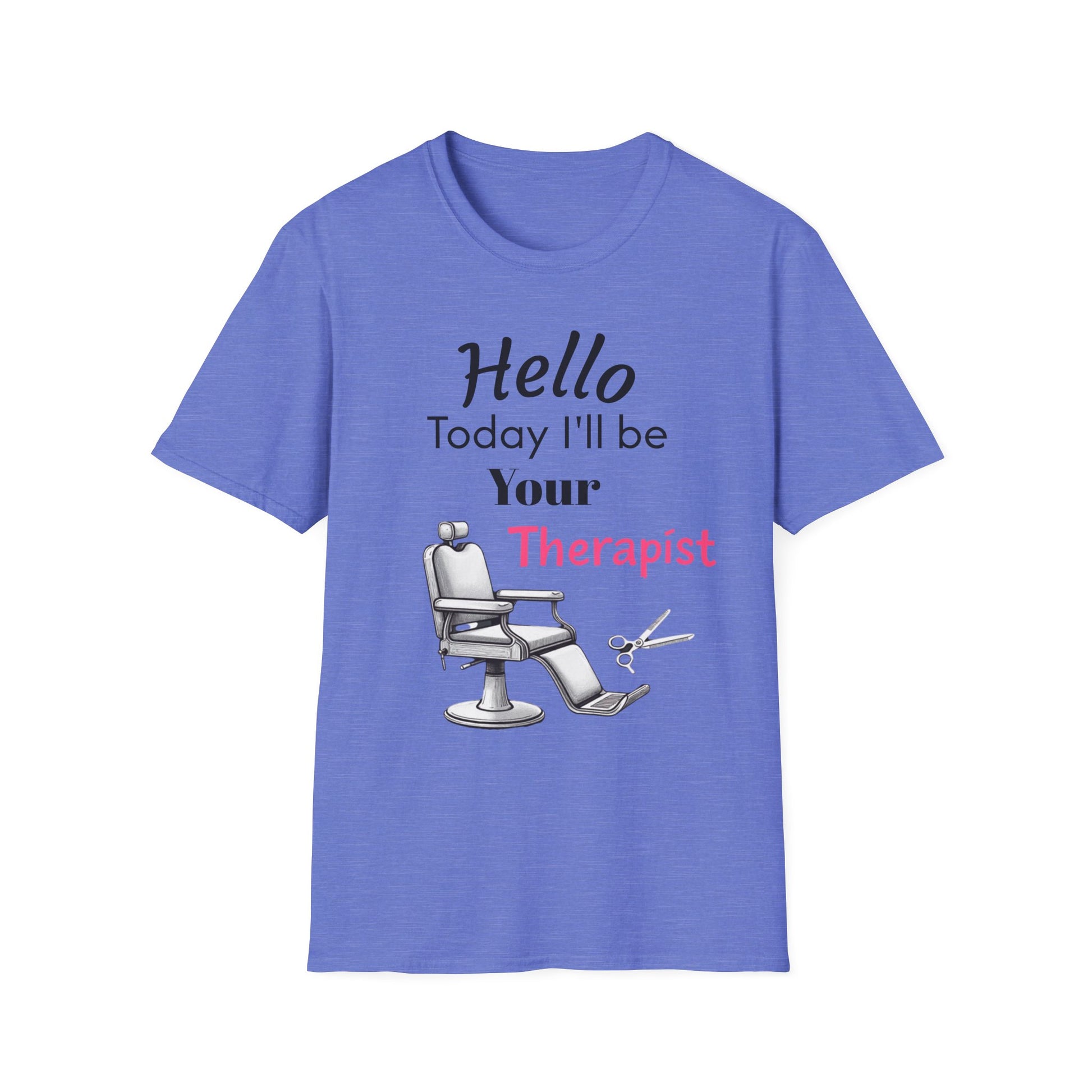 Hair stylist therapy, Unisex Softstyle T-Shirt | Perfect Gift for Barbers, Stylists, Hairdressers, Funny Tee for Self-Care Sundays, Hair Salon [...] - Psychonaut Swag