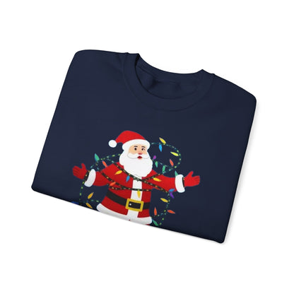 Christmas Santa Lights Crewneck Sweatshirt