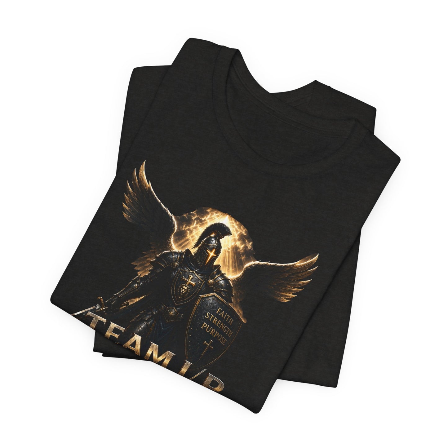 Team Internal Peace, Guardian of The Cross Tee — Military Brotherhood Graphic T-Shirt