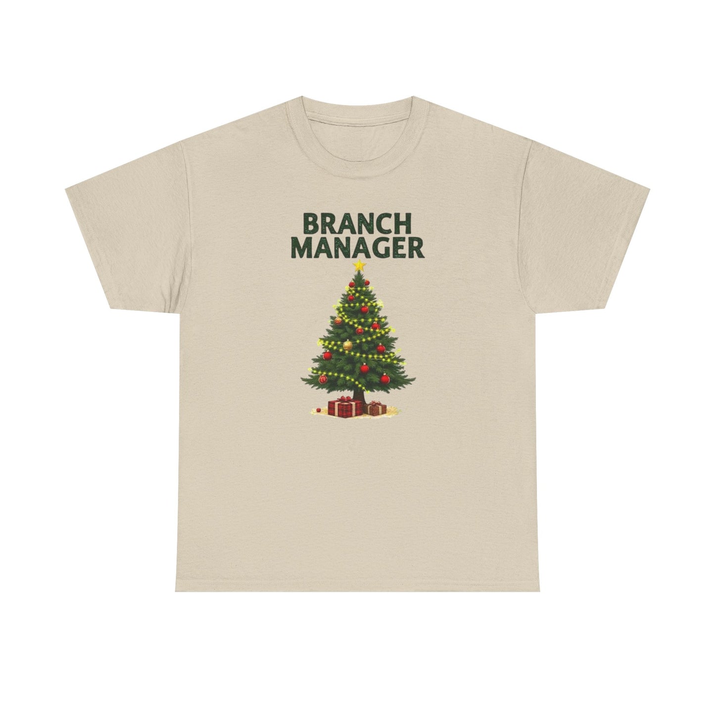 Branch Manager Christmas T‑Shirt - Funny Office Xmas Tree Tee