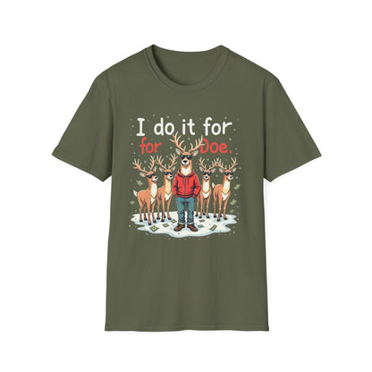 I Do It For Doe Reindeer T-Shirt — Funny Christmas Holiday Tee