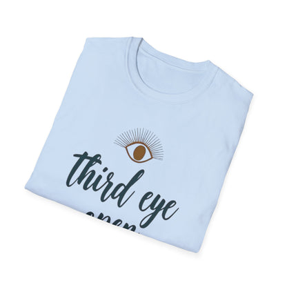 Third Eye insight, Open Unisex Softstyle T-Shirt, Spiritual Gift, Graphic Tee, Meditation Apparel, Casual Wear, Yoga Clothing, Unique T-Shirt - Psychonaut Swag