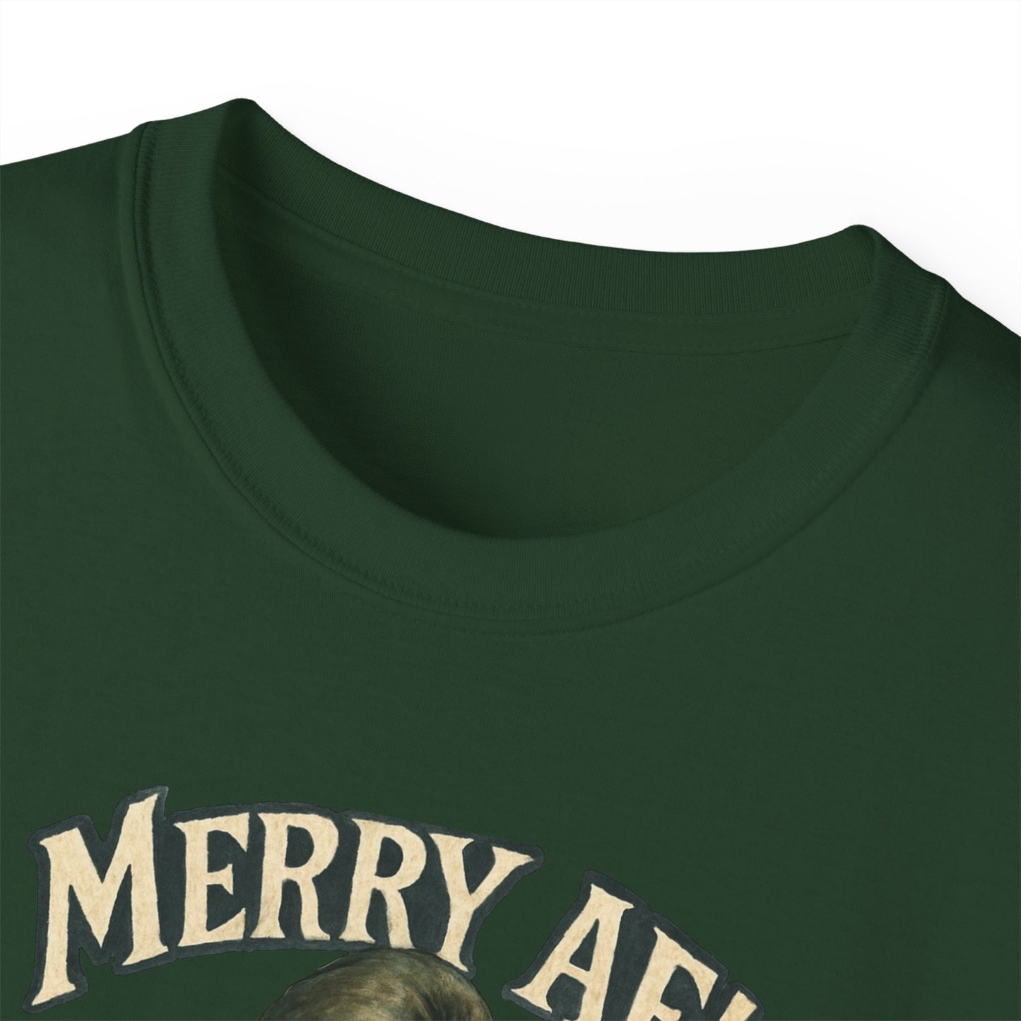 T‑Shirt — 'Merry AF' Vintage Grouchy Elf Christmas Tee