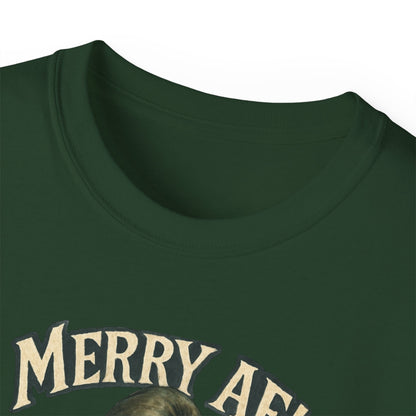 T‑Shirt — 'Merry AF' Vintage Grouchy Elf Christmas Tee