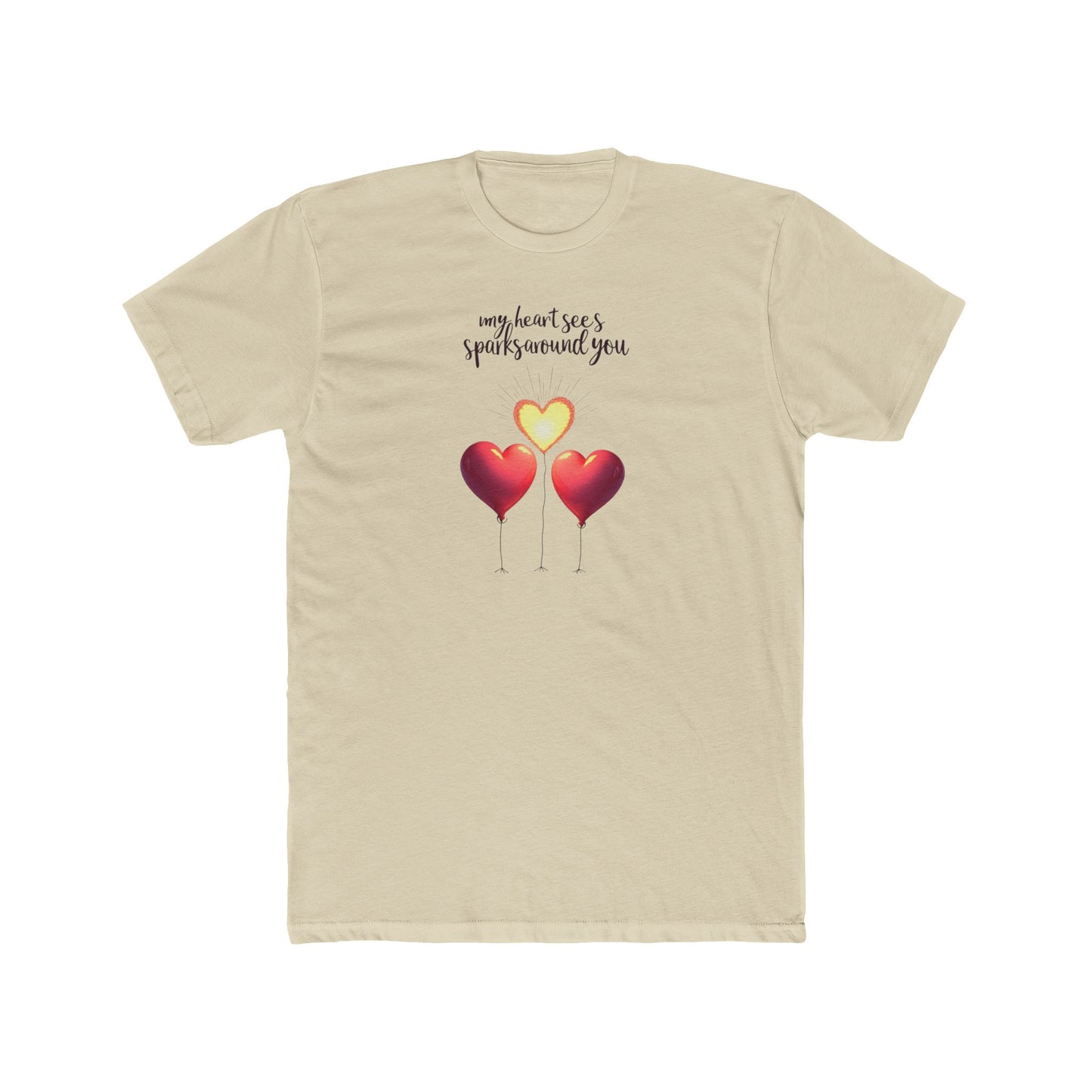 Valentine Heart Trio Tee — "My Heart Says I Picked Around You" Romantic Graphic T-Shirt