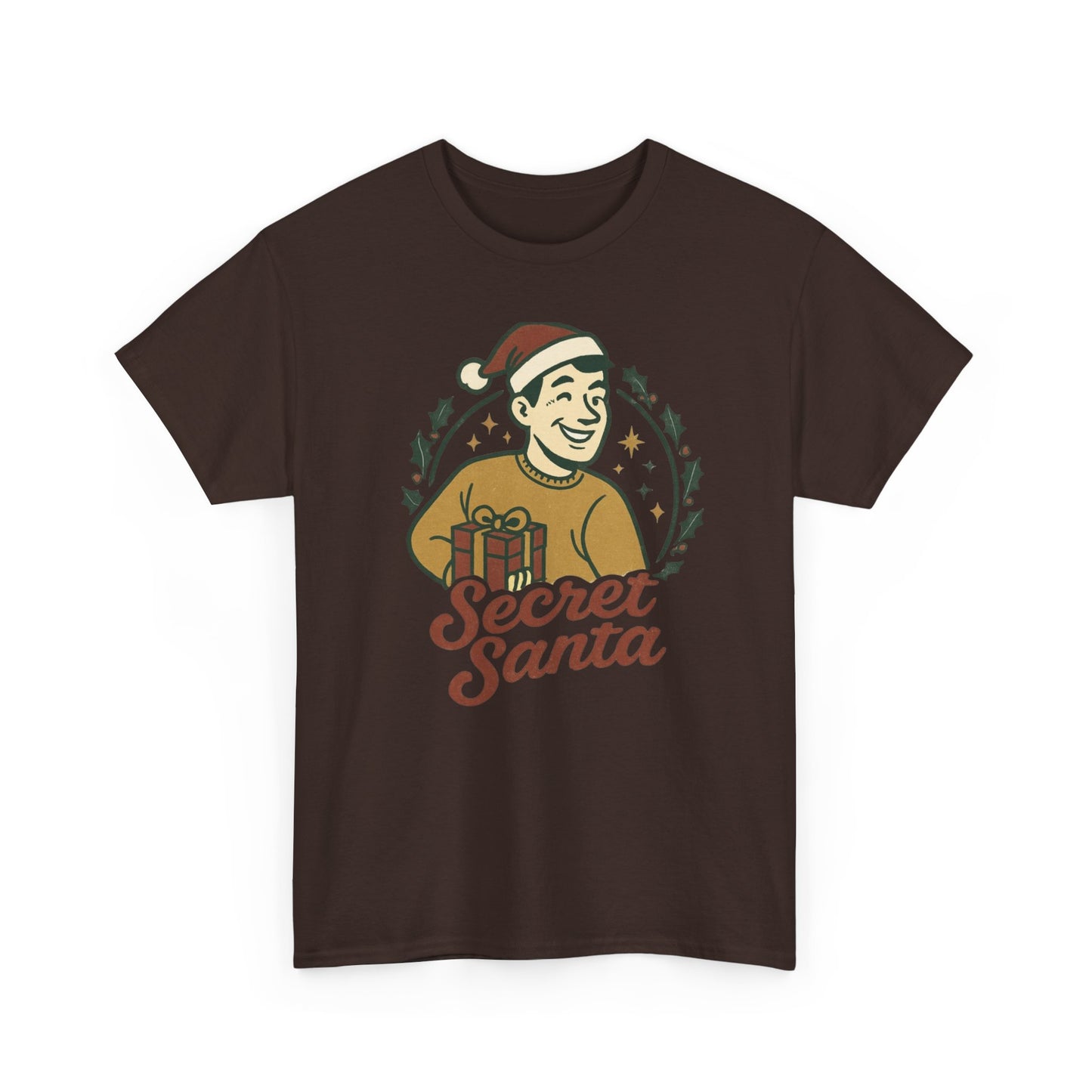 Secret Santa T-Shirt — Retro Holiday Graphic Tee